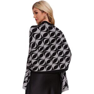 Women's Grey Luxury Silk Satin Scarf Shawl Wrap Elegant And Stylish Accessory